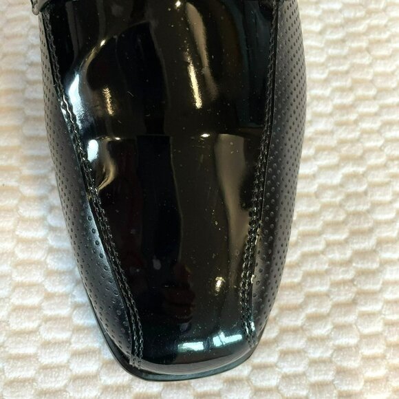 Barclay Shoe Co Jazz Oxford Men's After Six Black Patent Tuxedo Shoes Size 9.5 W - Picture 2 of 12